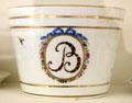 Porcelain cup with letter B at Craigievar Castle. Alford, Scotland.