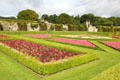 Flower gardens of Pitmedden Garden. Pitmedden, Scotland.