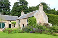 Farmhouse preserved a part of Museum of Farming Life at Pitmedden Garden. Pitmedden, Scotland.