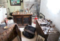 Collection of rural domestic & farming items in Museum of Farming Life at Pitmedden Garden. Pitmedden, Scotland.