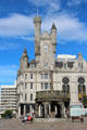 Salvation Army Citadel & Mercat Cross on Castlegate square. Aberdeen, Scotland.