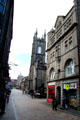 Belmont Streetscape with former West St Nicholas Kirk. Aberdeen, Scotland.