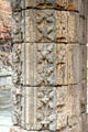 Carving detail on west door at Elgin Cathedral. Elgin, Scotland.