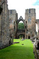 Inner side of West Gothic door at Elgin Cathedral. Elgin, Scotland.