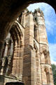 Tower on east corner at Elgin Cathedral. Elgin, Scotland.