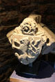 Vault boss with Bishop Columba Dunbar's arms in museum at Elgin Cathedral. Elgin, Scotland.