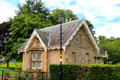 Gothic revival house opposite Elgin Cathedral. Elgin, Scotland.