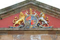 Royal crest above entrance to Fort George. Fort George, Scotland.