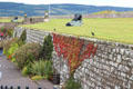 Plantings along walls at Fort George. Fort George, Scotland.