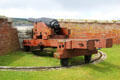 Canon on rotating carriage at Fort George. Fort George, Scotland.