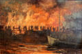 Mole at Dunkirk painting at Fort George Highlanders' Museum. Fort George, Scotland.