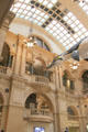Vaulted entrance lobby with mezzanines at Bristol Museum & Art Gallery. Bristol, England.