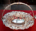 Cake basket by Henry Wilkinson & Co, Sheffield in Rococo style at Bristol Museum & Art Gallery. Bristol, England.