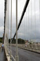 Pedestrian walkways on Clifton Suspension Bridge. Bristol, England.