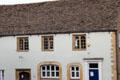Typical building with quoins & slate roof in historic core. Chipping Norton, England.