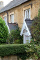 Details of typical dwelling on Distons Lane close to town center. Chipping Norton, England.