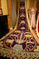 Purple appliquéd robe at Mobile Carnival Museum. Mobile, AL.