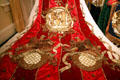 Victorious eagles on robe at Mobile Carnival Museum. Mobile, AL.