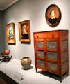 Pie safe from Virginia & American portraits at Mobile Museum of Art. Mobile, AL.