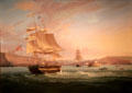 Phoenix Entering the Harbor of Whitby painting by George Chambers, the Elder of Britain at Mobile Museum of Art. Mobile, AL.