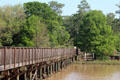 Footbridge in Langan Park at Mobile Museum of Art. Mobile, AL.