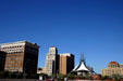 Patriot Square with Luhrs Tower & Luhrs Building. Phoenix, AZ.