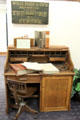 Roll-top desk in museum of Wells Fargo Bank. Tucson, AZ.