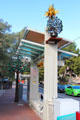 Tucson Link streetcar station on Broadway. Tucson, AZ.