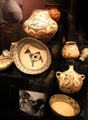 Display defining native ceramic use of animal designs at Arizona State Museum. Tucson, AZ.
