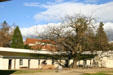 Courtyard & bread oven of Sutter's Fort. Sacramento, CA.