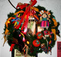 Mexican Christmas wreath in Old Town. San Diego, CA.