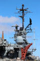Island structure details of USS Hornet CV-12. Alameda, CA.