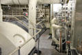 Engine room of USS Hornet CV-12. Alameda, CA.