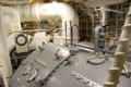 Steam turbines on USS Hornet CV-12. Alameda, CA.