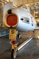 Nose of North American FJ-2 Fury Transonic fighter , naval version of F-86 Sabre at USS Hornet. Alameda, CA.