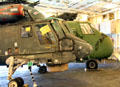 SH-2 Seasprite anti-submarine helicopter by Kaman Aerospace Corp. & UH-34D Seahorse helicopter at USS Hornet. Alameda, CA.