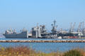 Transport ships in Alameda port. Alameda, CA.