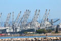 Transport ships in Alameda port. Alameda, CA.