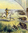 Cody as Buffalo hunter on Cody Scenes of Life poster. CO.