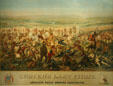 Poster of Custer's Last Fight painted by Cassily Adams & distributed to taverns by a beer company at Buffalo Bill Museum. Lookout Mountain, CO.