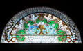 Stained glass window at Pueblo Union Depot. Pueblo, CO.