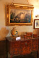 Toreadors painting 1862-3 by Édouard Manet over commode from France at Hill-Stead Museum. Farmington, CT.