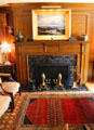 James McNeill Whistler painting over library fireplace at Hill-Stead Museum. Farmington, CT.