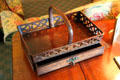 Letter basket with drawer at Hill-Stead Museum. Farmington, CT.