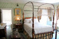 Green room with canopied bed at Hill-Stead Museum. Farmington, CT.