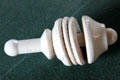 Antique ceramic baby rattle at Dr. Hezekiah Chaffee House. Windsor, CT.