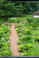 Gardens of Webb Deane Stevens Museum house complex. Wethersfield, CT.