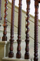 Stairway banister at Silas Deane House. Wethersfield, CT.
