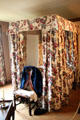 Canopied bed in north central bedroom at Silas Deane House. Wethersfield, CT.