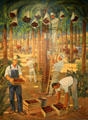 Picking dates mural by Nicolai Cikovsky at Interior Department. Washington, DC.